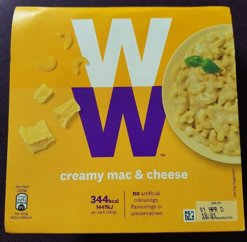 WW Creamy mac & cheese