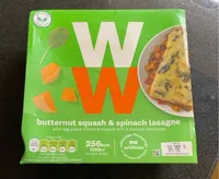 Butternut squash & spinach lasagne