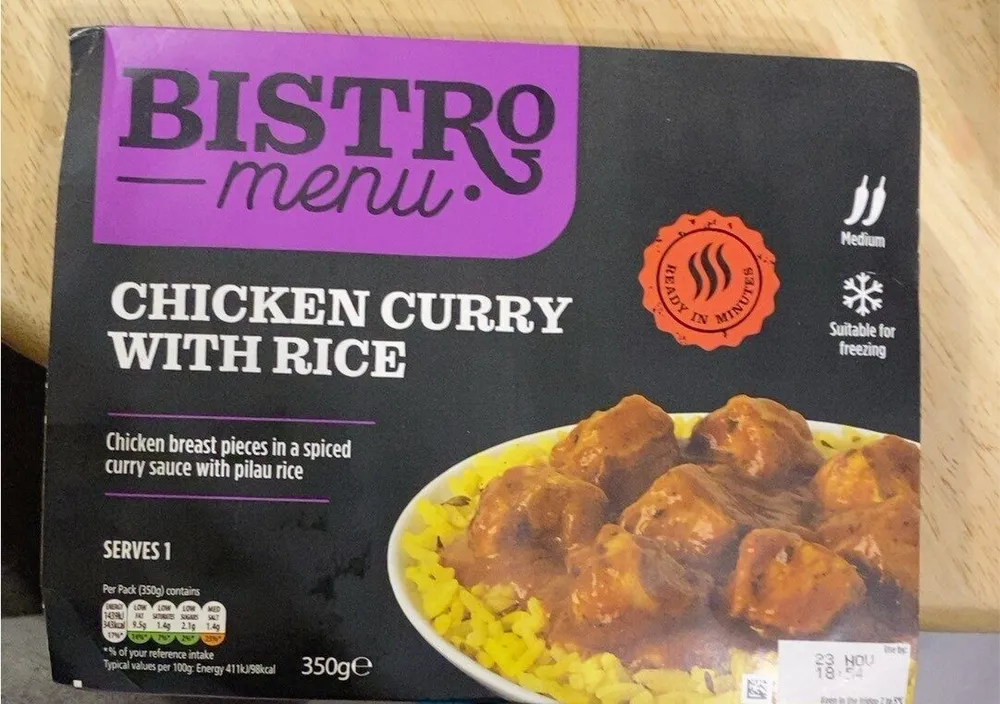 Chicken curry with rice