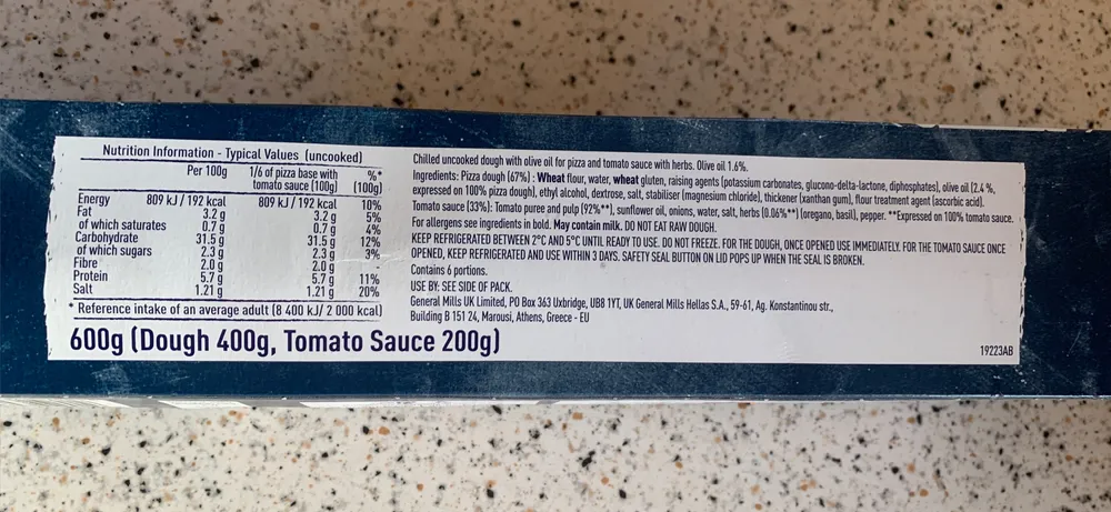 classic pizza base