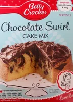 Chocolate swirl cake mix