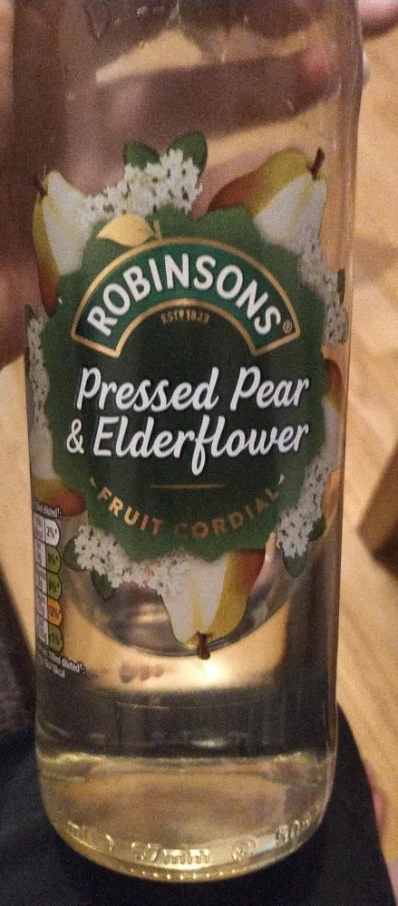 Pressed Pear & Elderflower Fruit Cordial