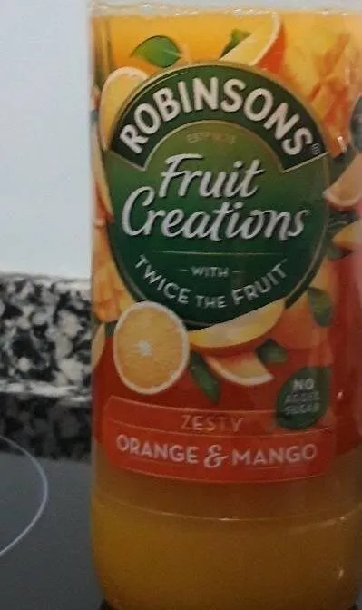 Zumo concentrado de naranja y mango