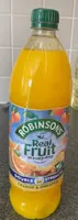 Real fruit double strength orange & pineapple, concentrated soft drink with sweeteners