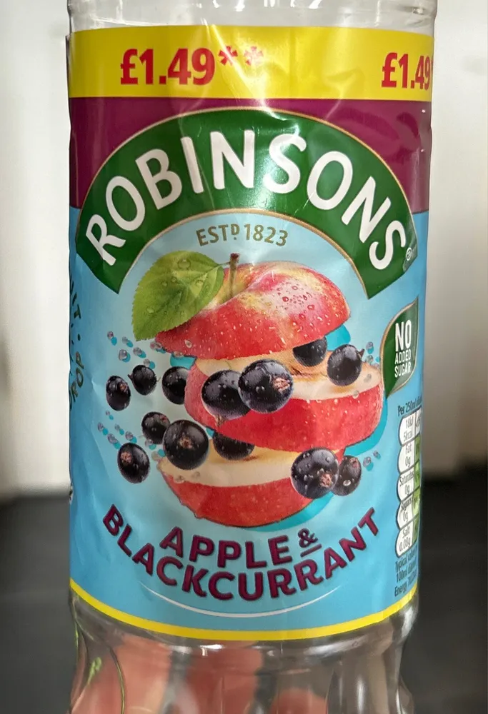 Robinsons Apple and blackcurrant