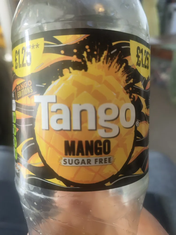 $125 ** Tango. MANGO SUGAR FREE £1.25