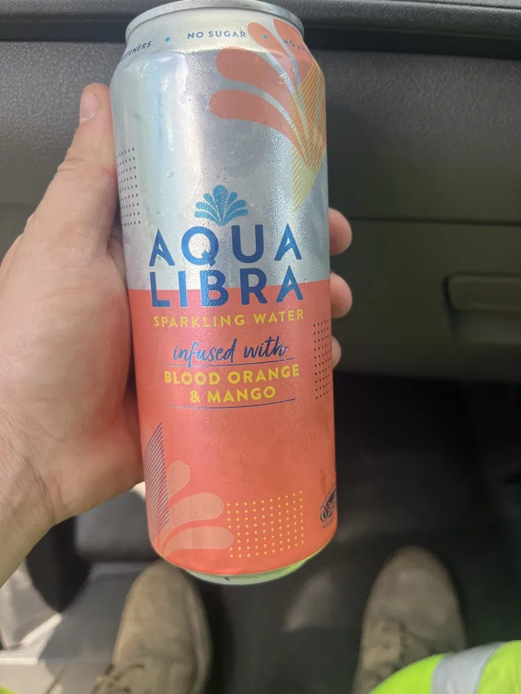 sparkling Water Infused With Blood Orange AnD Mango