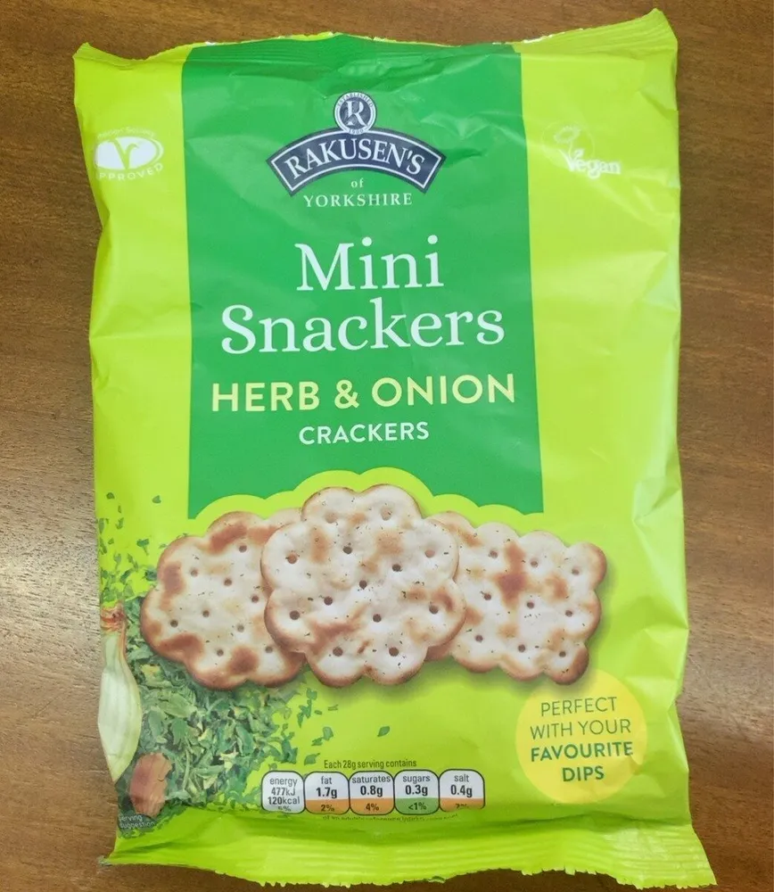 Rakusens Herb & Onion Snackers