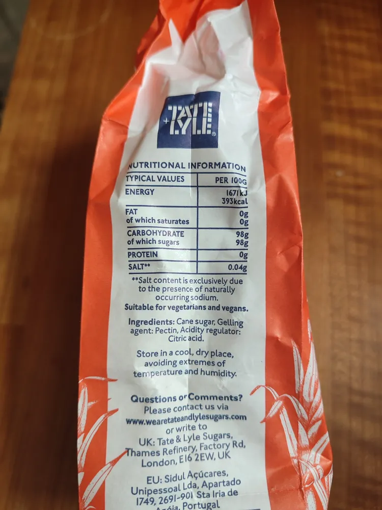 Tate Lyle Jam Sugar Fairtrade 1kg
