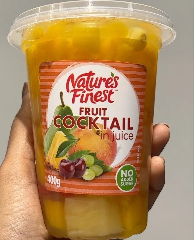 Fruit cocktain in juice