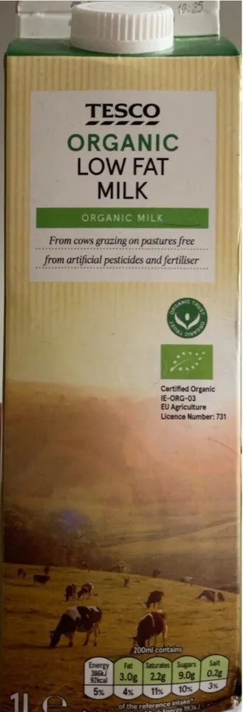 Organic Low Fat Milk