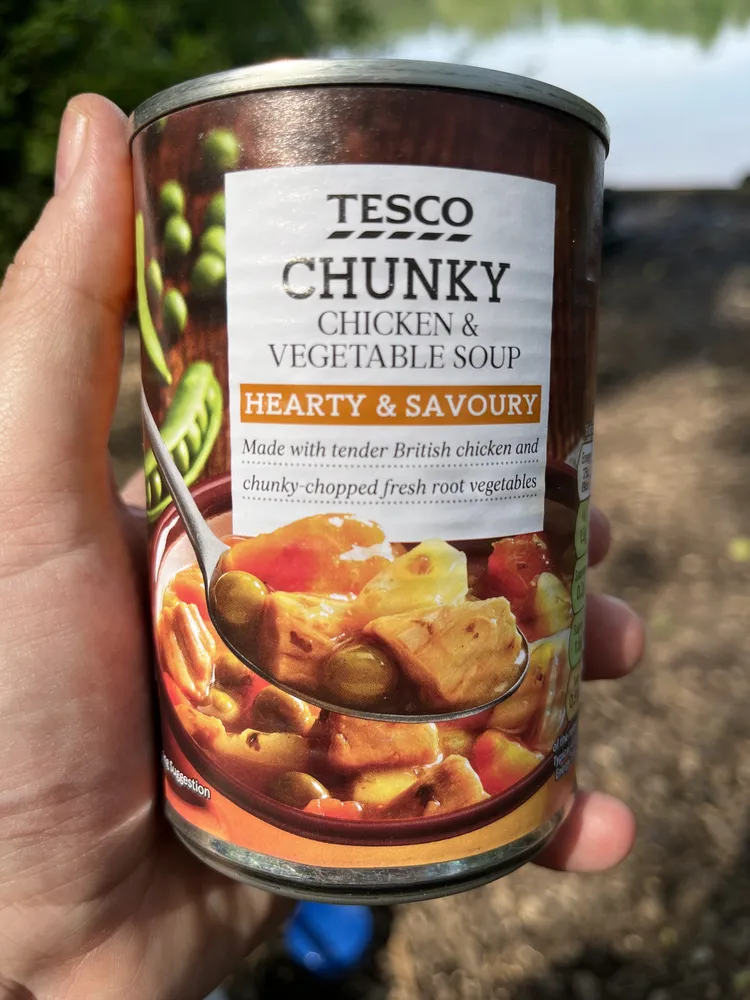 Tesco chunky Chicken and vegetable soup