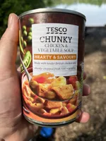 Tesco chunky Chicken and vegetable soup