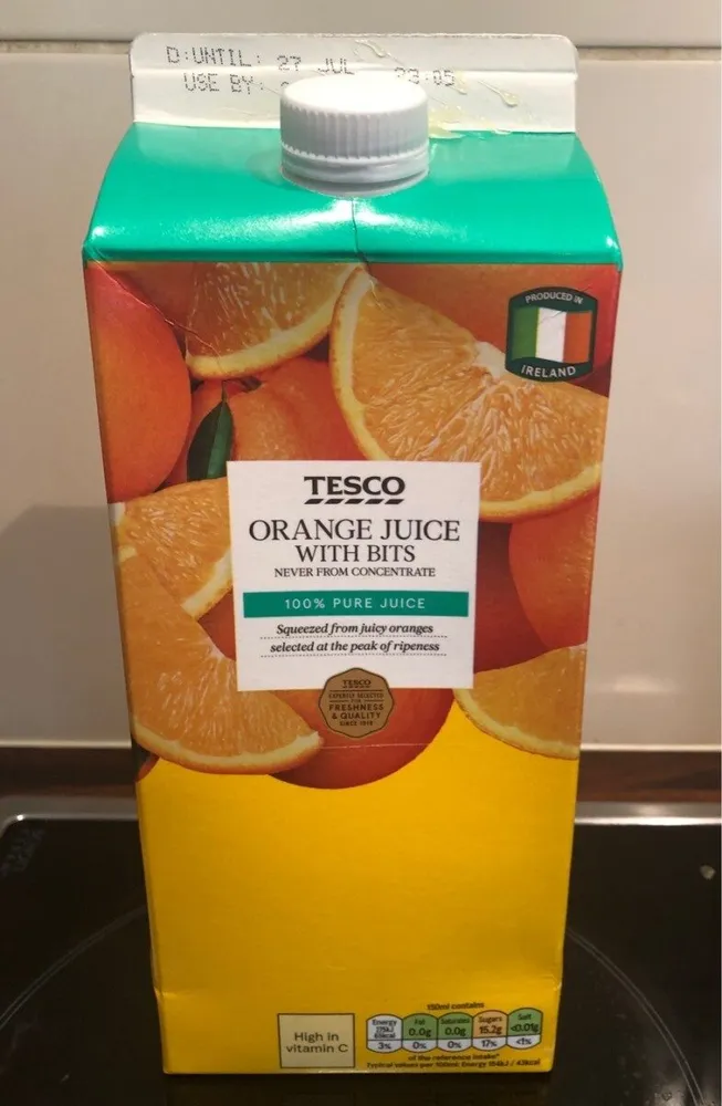 ORANGE JUICE WITH BITS
