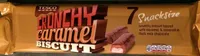 Crunchy caramel biscuit