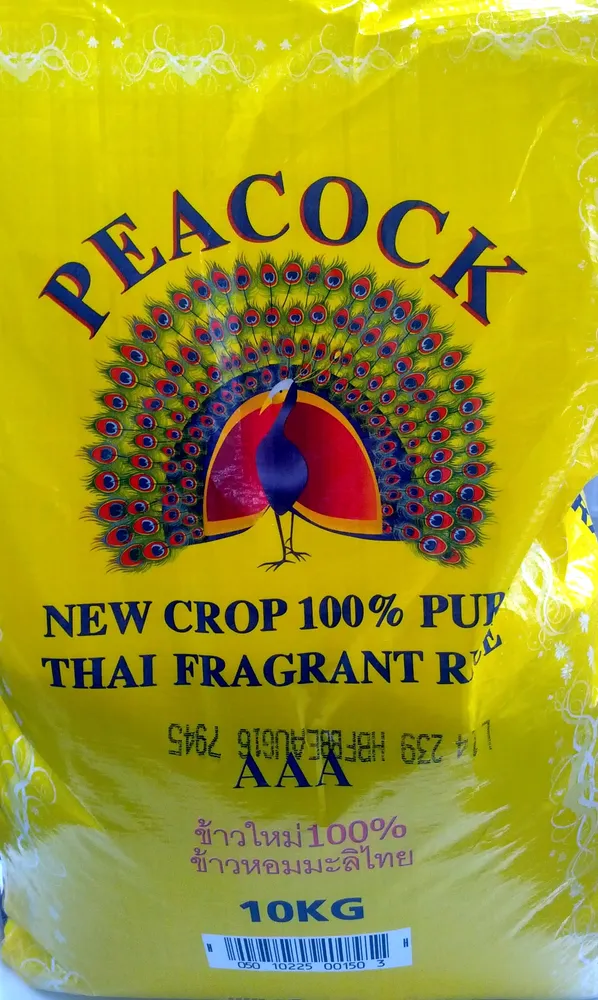 Peacock new crop 100% pure thai fragant rice