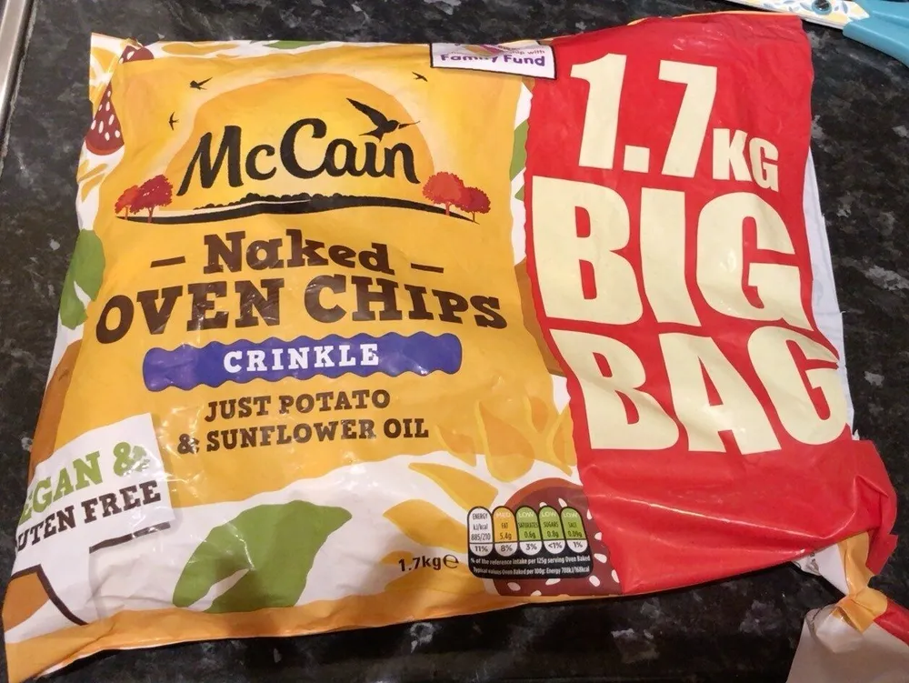Naked Oven Chips - Crinkle