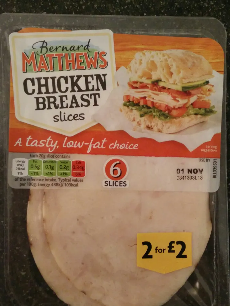 chicken breast slices