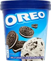 Vanilla Flavour Ice Cream with  Biscuit Pieces