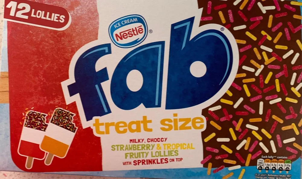 Fab treat size