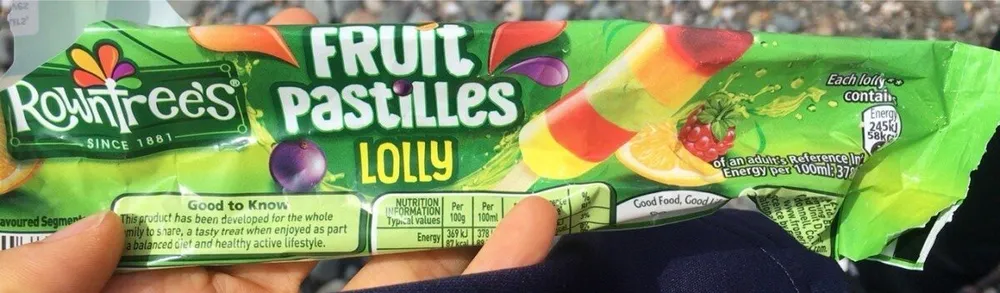 Fruit pastilles