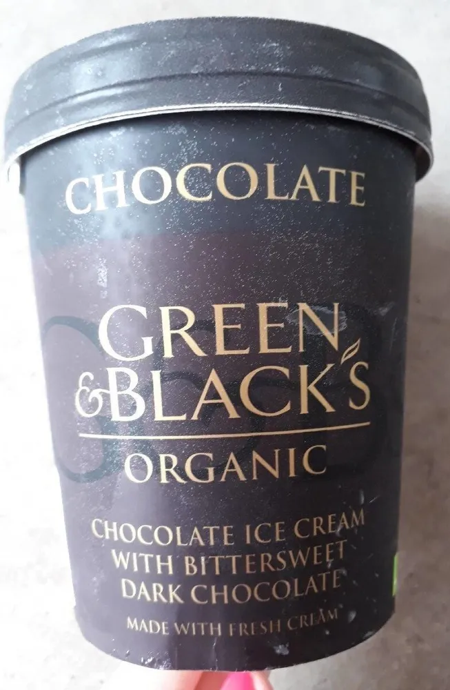 Chocolate ice cream with bittersweet dark chocolate