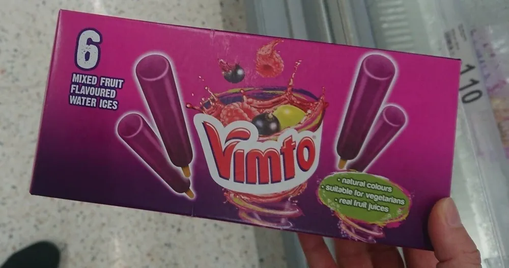 6 mixed flavoured water ices