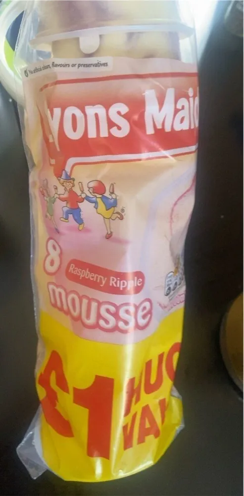 Rasperry ripple mousse