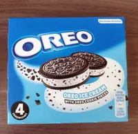 Oreo ice cream with oreo cookie pieces