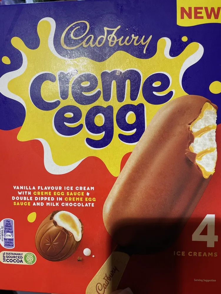 Creme Egg Ice Cream