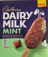 B Cadbury DAIRY MILK MINT CREAMY MINT ICE CREAM SW