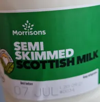 Scottish semi skimmed milk