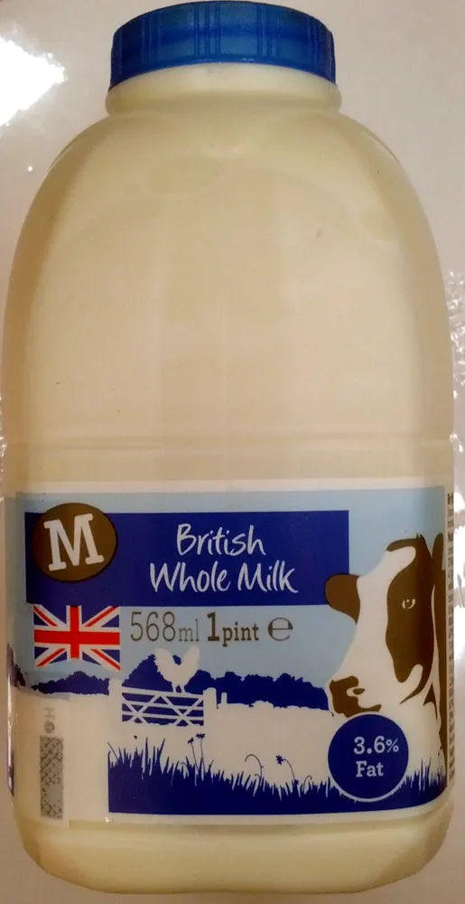 British Whole Milk