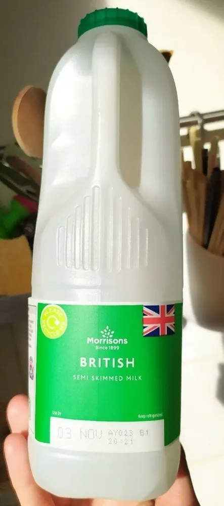 British SEMI SKIMMED MILK