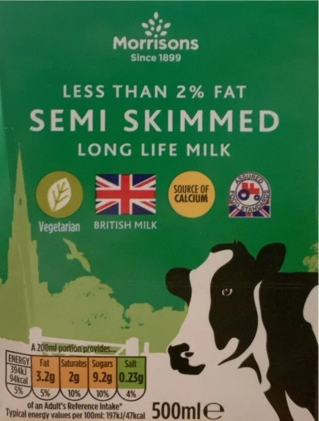 Semi Skimmed Long Life Milk