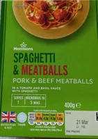 Spaghetti and Meatballs ready meal