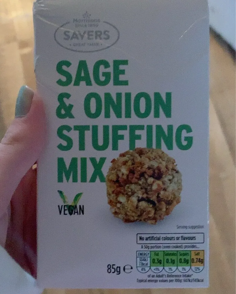 Sage and onion stuffing mix