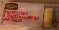 Raspberry & vanilla flavour mini rolls