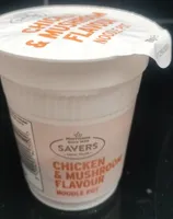 Chickens and mushroom flavour noodle pot