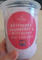 Raspberry, cranberry & blueberry bio yogurt