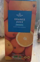 Morrisons own orange juice