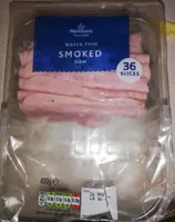 Wafer thin smoked ham