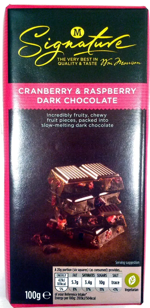 Cranberry & Raspberry Dark Chocolate