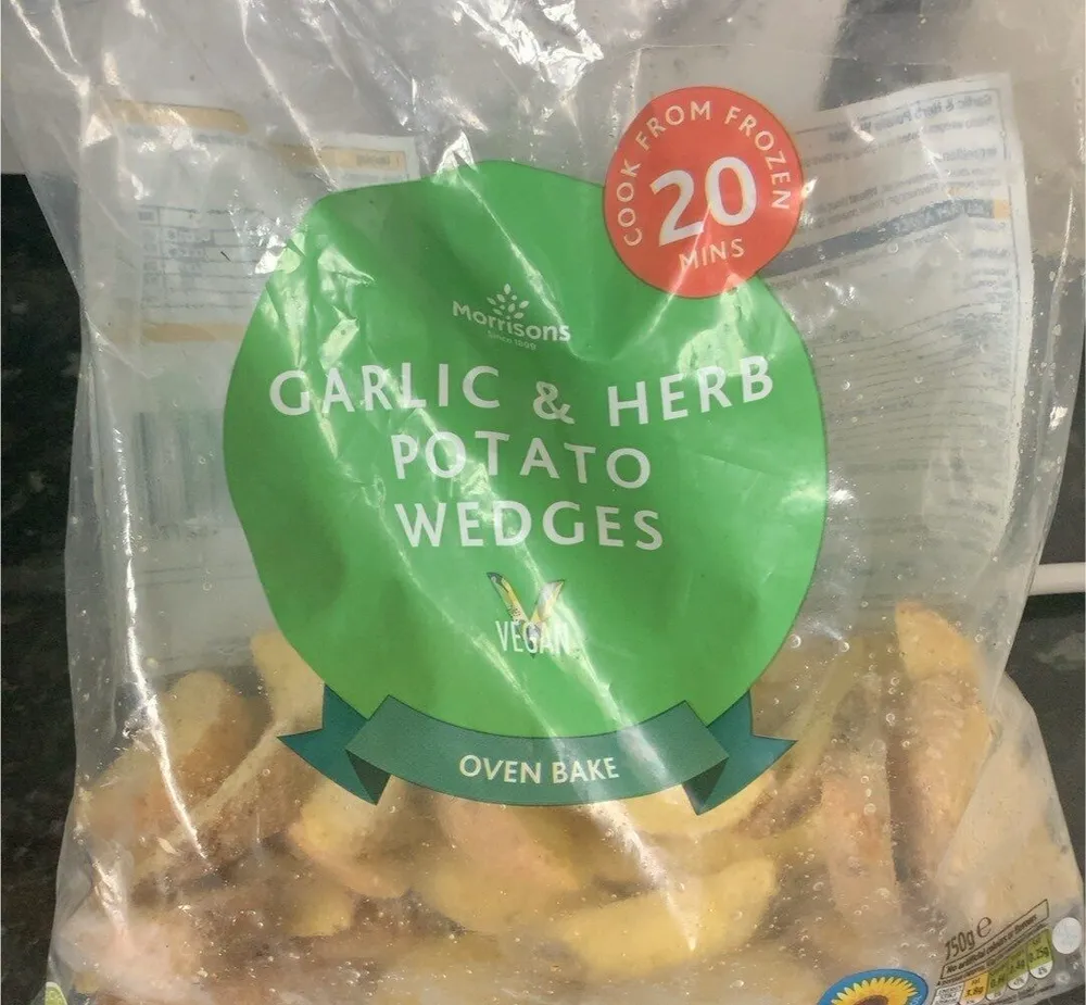 Garlic & herb potato wedges