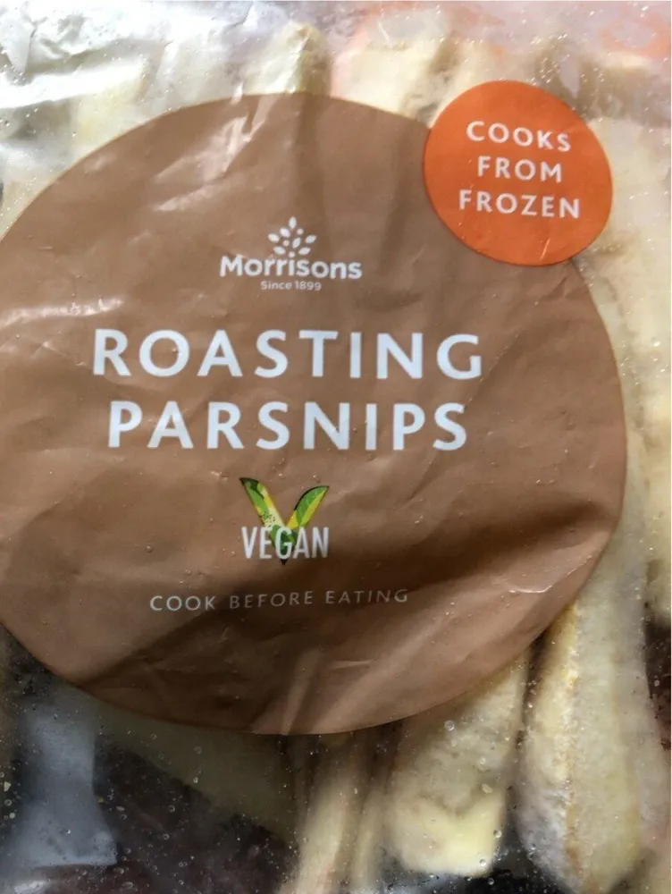 Roasting parsnips