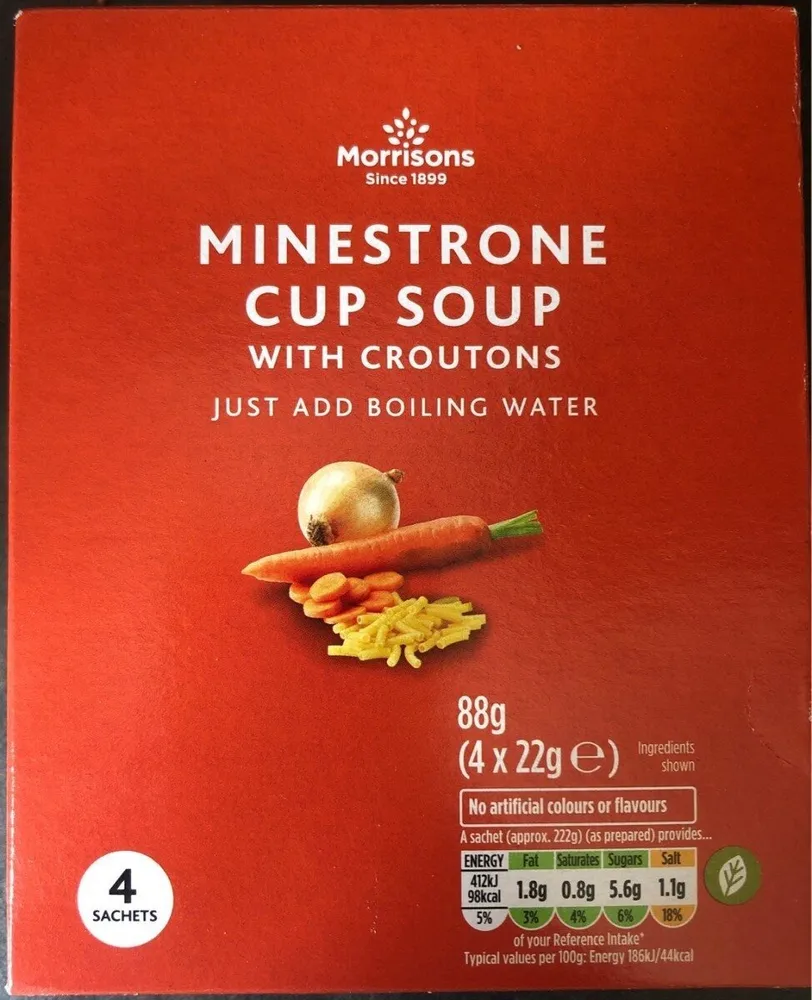 Minestrone cup soup