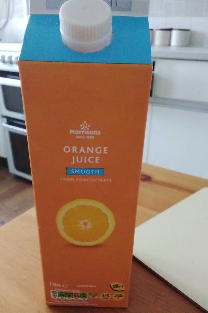 Smooth Orange Juice From Concentrate