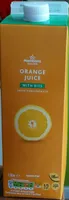 Orange juice with bits