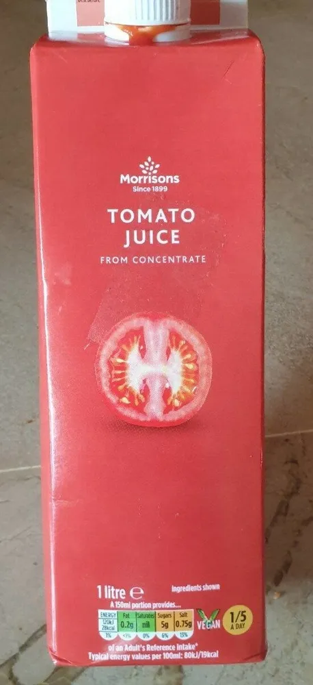 Tomato Juice from concentrate