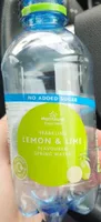 Sparkling lemon  lime flavoured spring water
